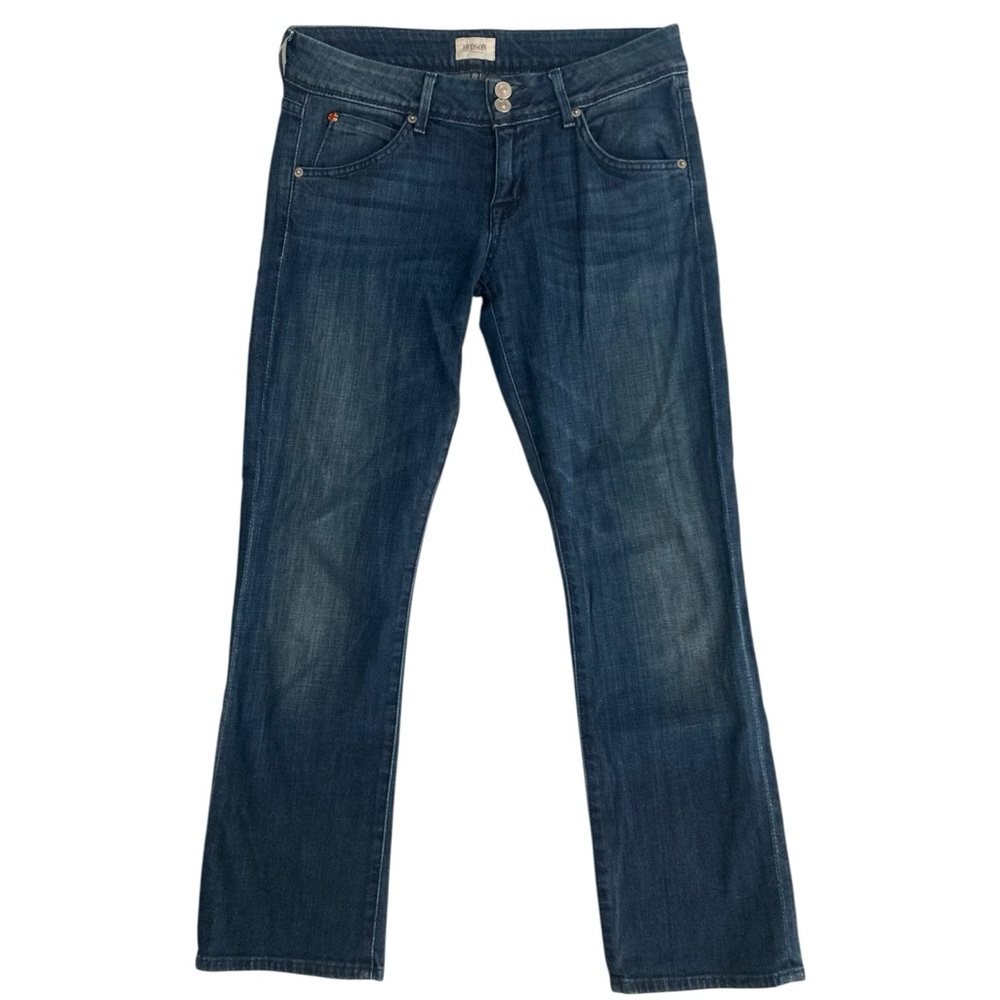 Hudson Crop Beth Baby Boot Dark Wash Midrise 5 Pocket Denim Jeans Size 27